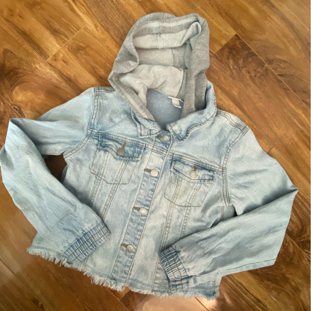 Kids Cat & Jack Denim Jacket with Hood
